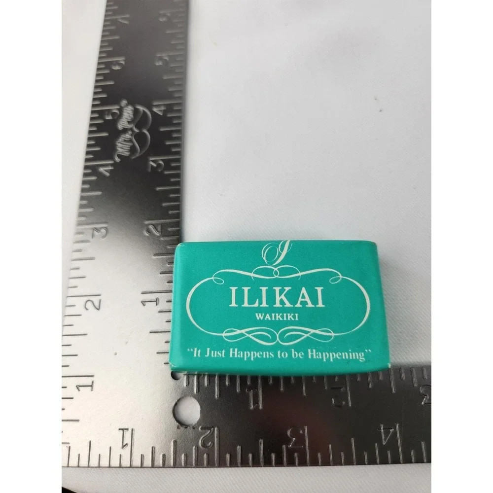 Vintage Travel Soap Bar Ilikai Waikiki Malaga Inn Hotel Oahu Hawaii Cleanser‎